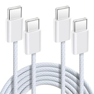 Anysea USB C to USB C Charger Cable：60W 3A Type C Charger Cable Fast Charge 3.3ft/1m Nylon USBC to USBC Data Cable Compatible with iPhone 16 15 Pro Max Galaxy S24 S23 iPad Pro/Air MacBook Pro/Ai