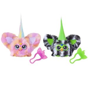 Furby Furblets Fierce and Fabulous Pack of 2 Electronic Plush Toys: May-May and Greenie-Meanie