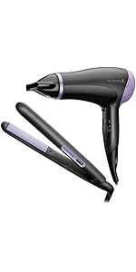 Remington Style Essentials Hair Care Gift Set (Slim Ceramic Hair Straighteners and 2000W Hair Dry...