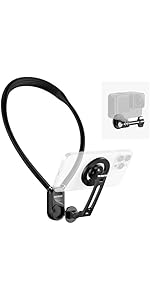 Neewer Magnetic Neck Holder for Action Camera, Hands Free Neck Chest Mount Compatible with GoPro ...