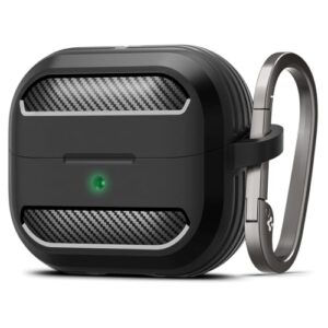 Spigen Rugged Armor Case Compatible with Samsung Galaxy Buds 3 Pro | Samsung Galaxy Buds 3 - Matte Black
