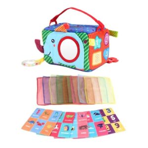 Wpsagek Toddler Tissue Box Learning Toy - Toddler Tissue Sensory Box | Sensory Development Square Tissue Box Toy for Girls Boys
