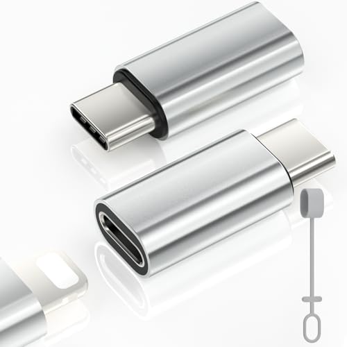 Zestiq 2 Pack Lightning to USB C Adapter for iPhone 16/16 Pro/16 Pro Max/16 Plus/iPhone 15/15 Pro