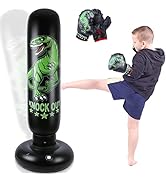 NZQXJXZ Boxing Bags for Adults/Kids - 180/165cm Heavy Free Standing Punch Bag Adult - Boxing Punc...