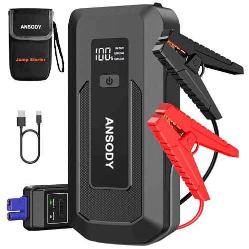 ANSODY S7 Jump Starter Power Pack (Up to 10.0L Gas