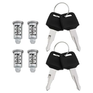OTOTEC 4PCS Roof Rack Roof Box Barrel Security Locks Roof Cargo Lock for Bike Rack Roof Racks Ski Rack Cross Bars Towers Kayak Rack with Keys