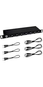 GeeekPi RackMate Accessories DC PDU Lite 7-CH 0.5U for DeskPi Rackmate T1