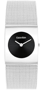 Calvin Klein Analogue Quartz Watch for Women CK Pulse Collection with Silver Stainless Steel mesh...