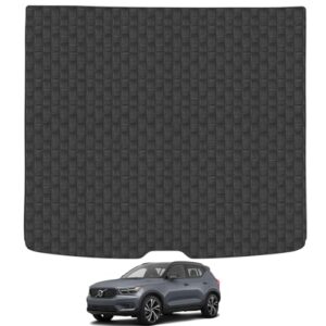 CAR MAT CO Boot Liner for Volvo XC40 (2017-Onwards) Heavy Duty Rubber Tailored Fit Car Boot Mat Protector Dog Friendly Black Custom Fitted Premium Dirt