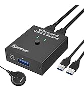 KVM Switch 4 Port Box 4K@60Hz,MLEEDA USB and HDMI Switch for 4 Computers Sharing one HD Monitor a...