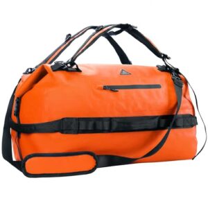 Haimont Waterproof Dry Bag 60L Roll-Top Duffle Backpack with Adjustable Style Straps for Canoeing