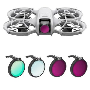 Honbobo Filter for DJI Neo Lens Filter UV CPL ND Filter Lens Protection Accessories for DJI Neo (4pcs(UV+CPL+ND32+ND64))