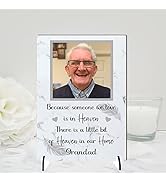 Pixie's Gifts Personalised Photo Bereavement Someone We Love Is In Heaven Keepsake Gift Plaque (G...