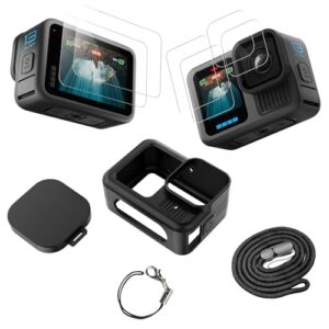 TEKCAM Silicone Sleeve Protective Case Compatible with Gopro Hero 13 Black