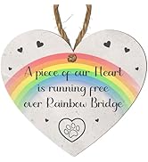 Memorial Heart Plaques for Pet Loss -