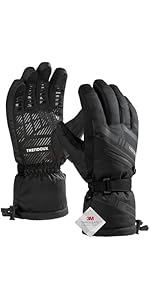 TRENDOUX Waterproof Touchscreen Ski Gloves: -40℉ Windproof Extreme Cold Weather Thermal Winter Gl...