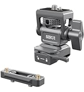 SIRUI Camera Monitor Mount with Cold Shoe, 360° Swivel and 180° Tilt, Compatible with 5 Inch and ...