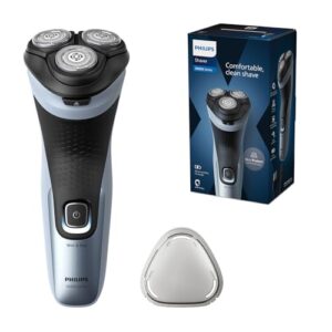 Philips Electric Shaver Series 3000X - Wet & Dry Electric Shaver for Men in Celestial Blue