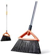Garden Broom, Yard Brush Heavy Duty Outdoor 2-1 CLEANHOME 166cm, suitable for Schools, Factories,...