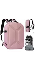 OUUTMEE Camera Hard Shell Backpack, Hard Case Photography Backpack Large DSLR Camera Bag Case, Wa...