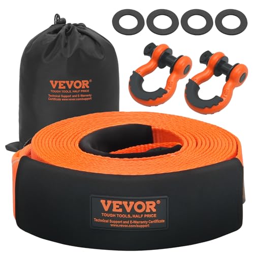 VEVOR Heavy Duty Tow Strap Recovery Kit 3" x 30 ft (MBS-36