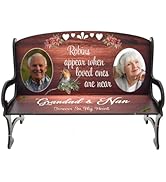 Pet Memorial Bench - Personalised Bereavement Keepsake Gift with Custom Wording and Photo Options...