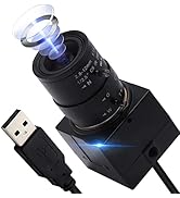 ELP 16MP USB Camera Ultra HD 3496P USB Camera Module with IMX298 Image Sensor Webcam, Plug and Pl...