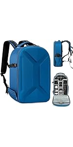 OUUTMEE Camera Hard Shell Backpack, Hard Case Photography Backpack Large DSLR Camera Bag Case, Wa...
