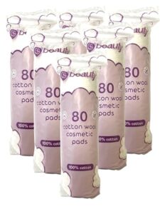 CS Beauty 480 Cotton Wool Round Cosmetic Pads