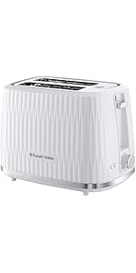 Russell Hobbs Eden 2 Slice Toaster (6 Browning settings, High lift feature, Frozen, reheat, cance...