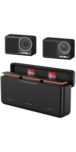 Osmo Action 5 Pro/4/3 Battery Charger for DJI Action Action 5 Pro 4 3, USB Fast Charging Case wit...