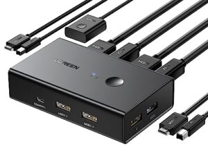UGREEN HDMI KVM Switch 2 PC 1 Monitor Support 4K@60Hz