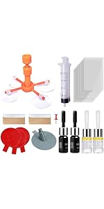 Aimisite Glass Scratch Repair Kit, 22Pcs Windscreen Repair Kit Car Windscreen Crack Repair Kit