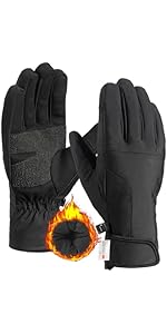 TRENDOUX Ski Gloves Waterproof Warm: -20℉ Thermal 3M Thinsulate Gloves Men Women, Durable Windpro...