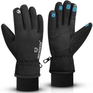 WESTWOOD FOX Waterproof Winter Gloves for Men