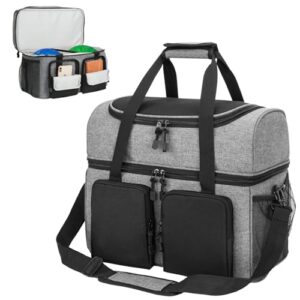 HEDUGO Bowling Ball Bag 2 Ball - Double Bowling Ball Bag with 2 Side Pockets