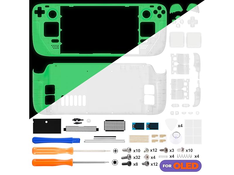 Replacement Full Set Housing Shell with Buttons for Steam Deck OLED