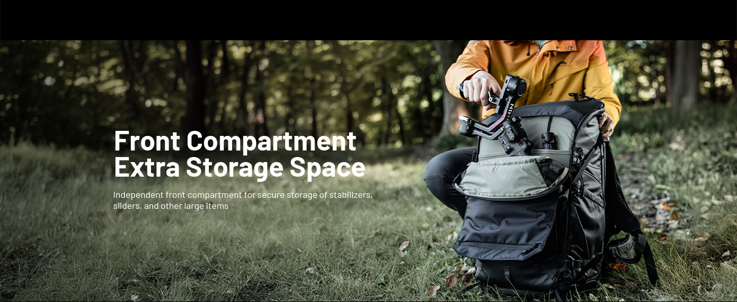 Front Compartment Extra Storage Space