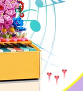 Demkia Flowers Castle Building Sets with Piano Keyboard for Kids, 771PCS Light Up Creative Musica...