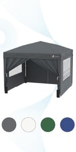 Gazebo 3x3m Grey