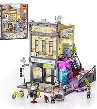 FUNWHOLE Skate-Shop Lighting Building-Bricks Set