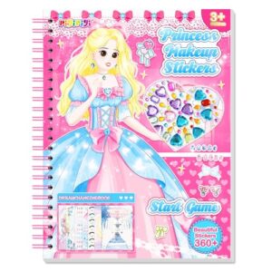 LIKYMO Craft Sticker Activity Books Set: Dress-Up Princess & Mermaid