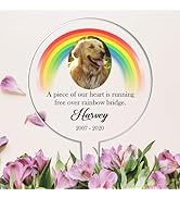 Pixie's Gifts Personalised Printed Photo Plaque - Heartwarming Memorial Gift for Graves or Garden...
