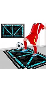 2024 New Football Mat Training Ball Control Football Training Accessories Gym Mat Children's Boys...