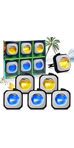 SCENTORINI Car Air Freshener, Vent Clip, 2 Fragrance,Hawaii, Black Forest, Air Fresheners for Car...