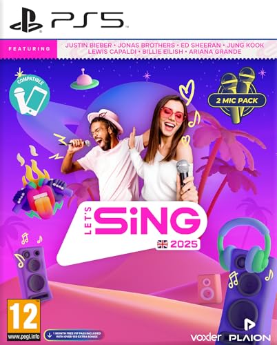 Let's Sing 2025 2 Mic Pack - UK Edition (Playstation 5)