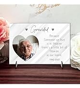 Pixie's Gifts Personalised Photo Plaque with Stand - Customised Memorial Display with Three Photo...