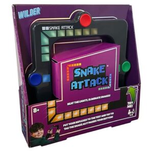 Snake Attack - Handheld Electronic Light up Game. 3 Game Play Modes. On the go fun! Addictive fidget toy!