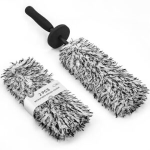 Microfiber Wheel Cleaning Brush with Car Detailing Brush