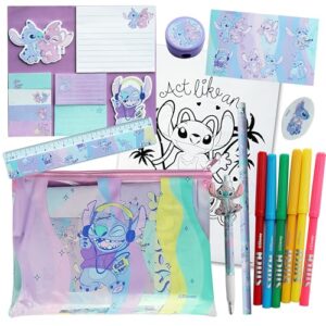 Disney Stitch Kids Colouring Kit - Arts & Crafts - Stationery Set - Markers & Drawing Supplies - Creative Gift for Girls